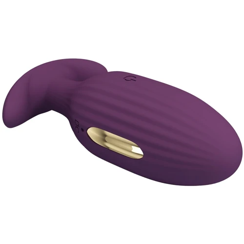 Анальная вибропробка LYBAILE Pretty Love Jefferson Violet с электростимуляцией (BI-040083HP-1)