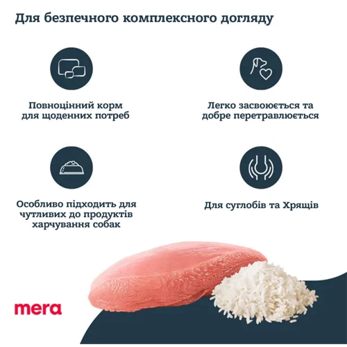 Сухой корм Mera ps Truthahn&Reis для чувствительных собак с индейкой и рисом 14 кг (056754): Порода Все породы