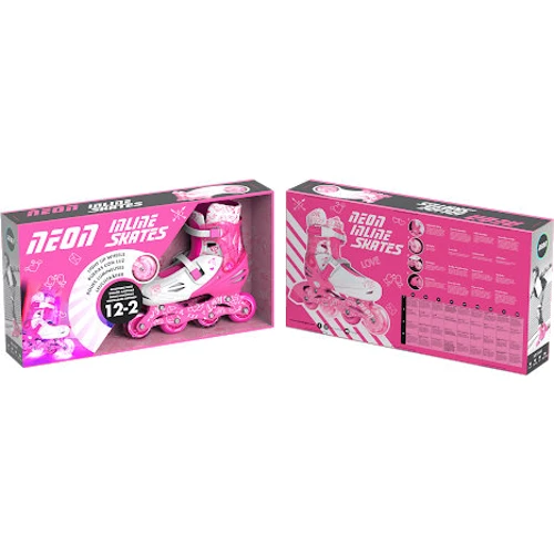 Ролики Neon Inline Skates розовые 34-38 (NT08P4) фото 6