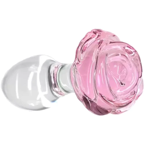 Стеклянная анальная пробка Pillow Talk - Rosy- Luxurious Glass Anal Plug