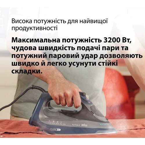Утюг Braun SI 9682 DB: Вес, кг 1.7
