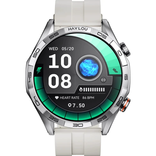 Смарт-часы Haylou Solar 5 (LS20) White: Дисплей 1.58" AMOLED (480x480)