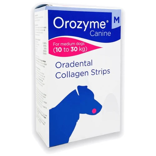 Жевательные полоски Orozyme для гигиены ротовой полости собак M 141 г (5055037403565)