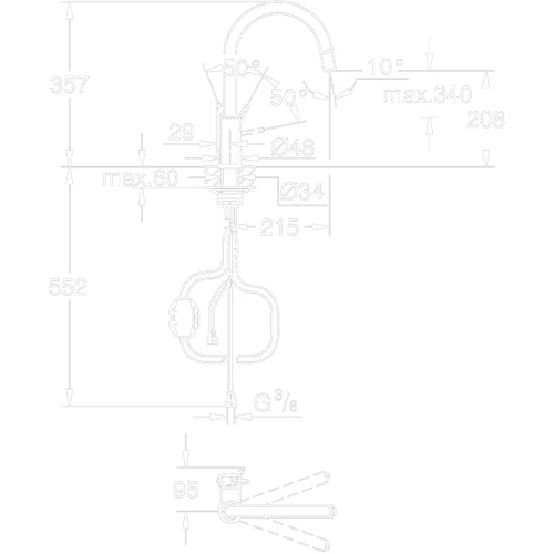 Змішувач для кухонної мийки Grohe BauClassic 30573000