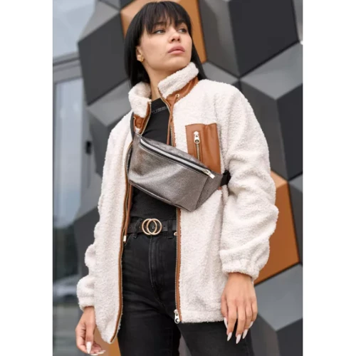 Женская поясная сумка Sambag Tirso MSSP темное серебро (80114035)