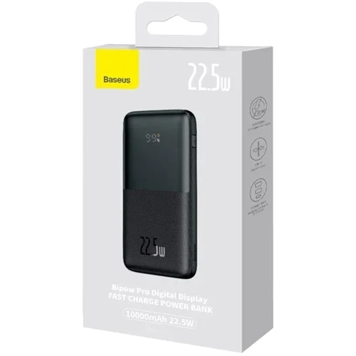 Внешний аккумулятор Baseus Power Bank 10000mAh Bipow Pro Digital Display 22.5W Black (PPBD040001) фото 14