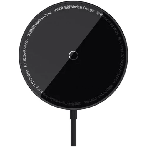Зарядное устройство Baseus Wireless Charger MagSafe Simple Mini3 Magnetic 15W Black (CCJJ040001) for iPhone 16 I 15 I 14 I 13 I 12 series