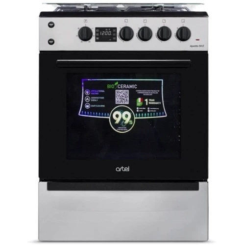 Плита комбинированная Artel Apetito 04-E Grey: Количество газовых конфорок 4