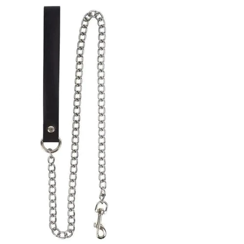 Поводок Leather Leash Slave, black