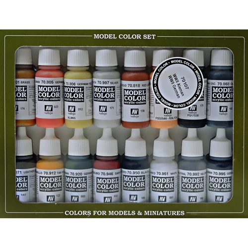 Набор красок Vallejo "Model Color" Германия, 2 МВ, 16 шт: Производитель Vallejo