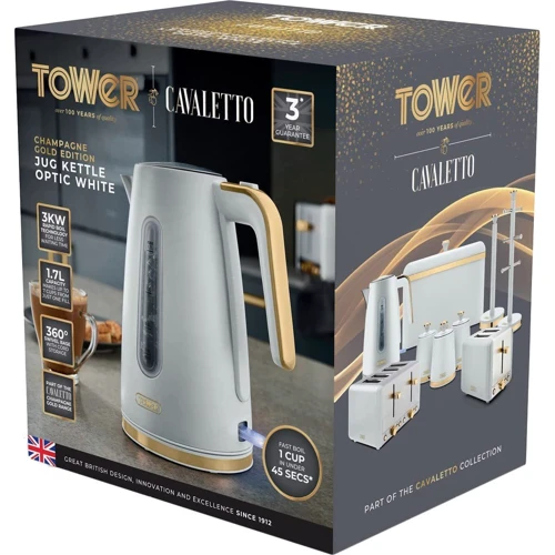Электрочайник TOWER T10066WHT: Объем, л 1.7