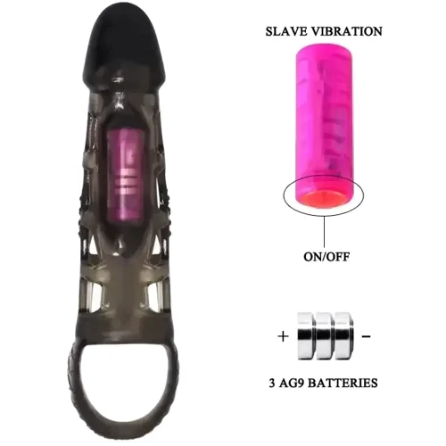 Насадка с вибрацией Pretty Love - Harrison Penis sleeve (BI-026209-1)