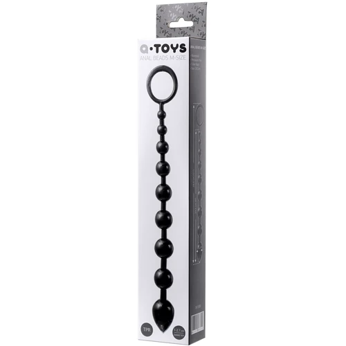 Анальная цепочка Toyfa A-Toys Anal Beads M-Seiz, черная