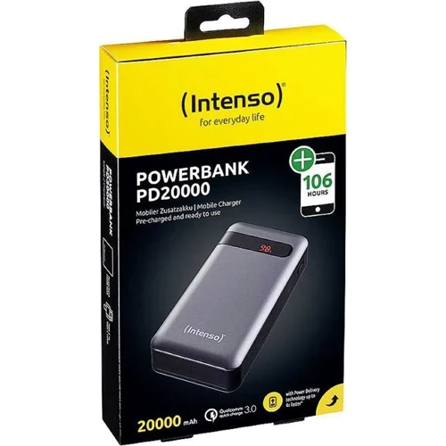 Внешний аккумулятор Intenso Power Bank 20000mAh QC3.0 Anthracite: Кабели/переходники для смартфонов в комплекте USB Type-C