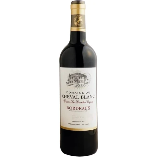 Вино Domaine du Cheval Blanc Cuve Grandes Vignes Bordeuax, червоне сухе, 0.75л 12% (PRV3272810233177)