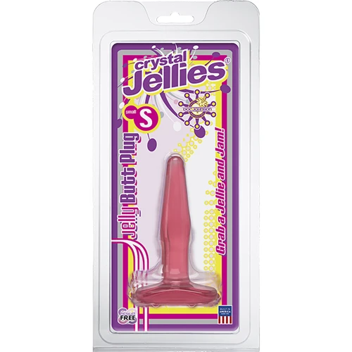 Анальная пробка Crystal Jellies Small Butt Plug, малая, 11x2 см