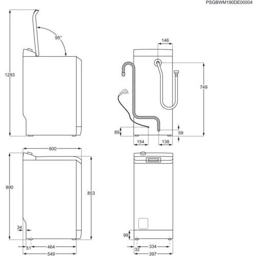 Стиральная машина Electrolux EW6T4262IP: Тип машины Автомат