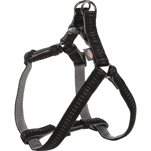 Шлея Trixie Softline Elegance XL 80-100 см 25 мм чорний / графіт (4053032433342)