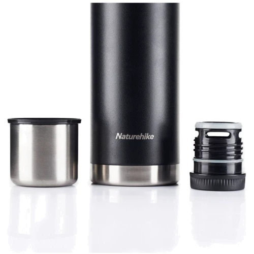 Термос Naturehike Q-9H NH19SJ010 304 сталь черный 1.0 л (6927595740248): Цвет черный
