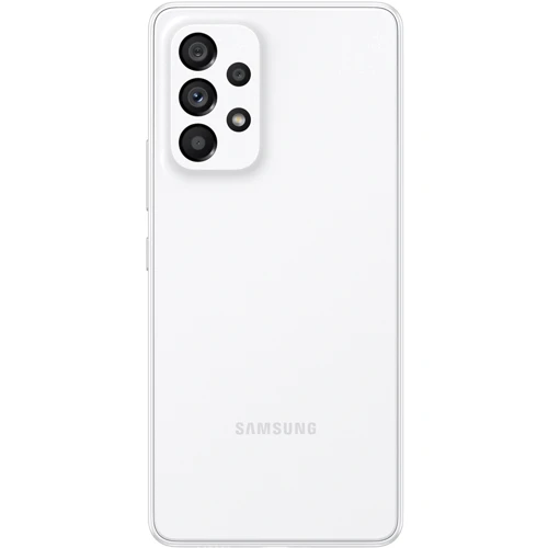 Смартфон Samsung Galaxy A53 5G 8/256GB Awesome White A536: Камера 64.0 Mп + 12.0 Mп + 5.0 Mп + 5.0 Mп, Фронтальна камера 32 Мп
