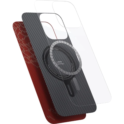 Чехол для iPhone Pitaka Snake Ridge Tactile Woven Case with MagEZ Grip Sunny Day for iPhone 16 Pro Max: Цвет красный