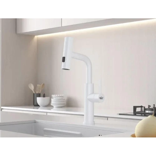 Смеситель для кухонной мойки Nett LW-35 White