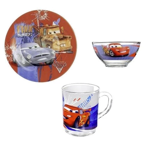 Столовий сервіз Набір Luminarc Disney Cars2 H1499 / ПК (тарілка, піала, кружка) фото 1