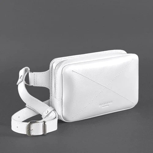 Жіноча поясна сумка Dropbag Mini BlankNote біла (BN-BAG-6-light-bw): Стать жіночий