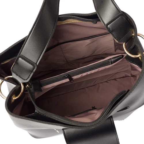 Женская сумка-мешок Monsen черная (10916-black): Страна производитель Украина