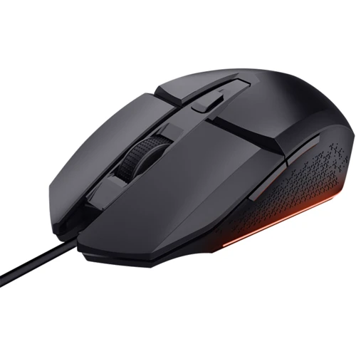 Мышь Trust GXT 109 Felox RGB Black (25036): Эргономика симметричная для левшей