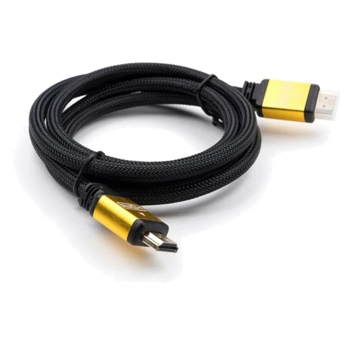 Кабель і перехідник HDMI to HDMI 3.0 m V2.0 metal Vinga (VCPDCHDMI2VMM3BK)