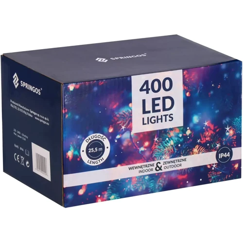 Гирлянда уличная (наружная) Springos 24 м 400 LED CL0401 Cold White фото 9