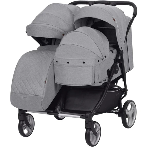 Универсальная коляска 2 в 1 для двойни Carrello Connect Rock Gray (CRL-5502/1 Rock Gray): Возможность установки люльки есть