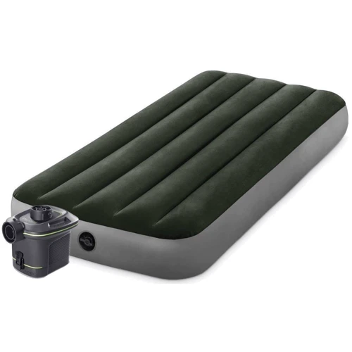 Надувний матрац Intex Classic Downy Airbed зелений (64777): Кількість місць 1