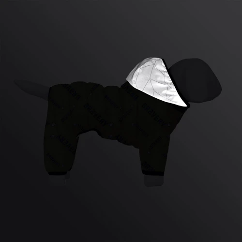 Комбинезон для собак WAUDOG Clothes рисунок Смелость L55, В 77-79 см, С 47-50 см: Длина спины 52-55 см