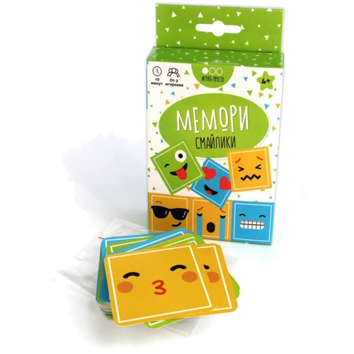 Настольная игра Muravey Games Мемори Смайлики (на русском языке): Тип Детские