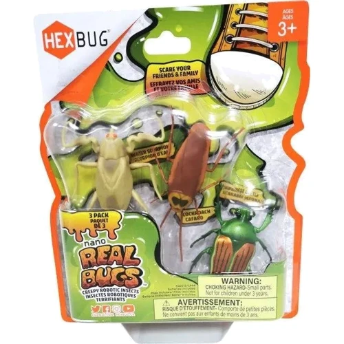 Набор микророботов Hexbug Real Bugs 3 штуки (477-7801)