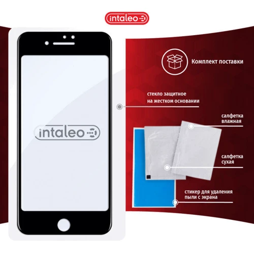 Защитное стекло для iPhone Intaleo Tempered Glass Full Glue Black for iPhone SE 2020/iPhone SE 3 2022/iPhone 8/iPhone 7 фото 6