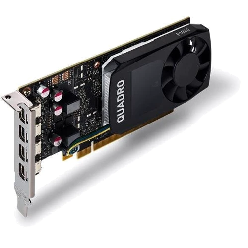 Видеокарта PNY V2 NVIDIA Quadro P1000 (VCQP1000DVIV2-PB): Объем памяти, Гб 4