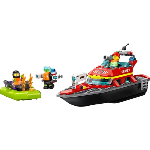 LEGO City Спасательный пожарный катер (60373): Рекомендуемый возраст 5+