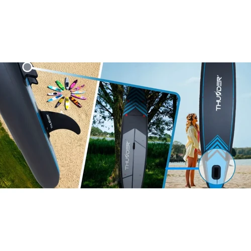 Надувна SUP дошка Thunder Steel 365 см із веслом Blue (SUP-STEEL-BLUE) фото 3