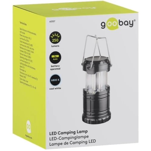 Ліхтар туристичний LED GOOBAY 60357 (1386880): Світловий потік, лм 250