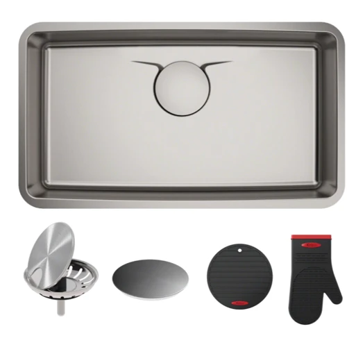 Кухонна мийка Kraus KD1US33B: Форма прямокутна