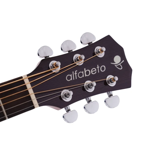 Електроакустична гітара Alfabeto SOLID AMS40EQ (Natural) + чохол: Тип кріплення грифа Вклеенный