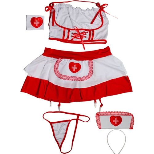 Игровой костюм Медсестра NDS 0184 White/Red M/L (22223)