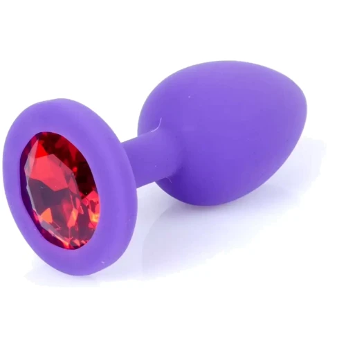 Анальная пробка Boss Series - Jewellery Purple Silicon PLUG Medium Red (BS6400086)