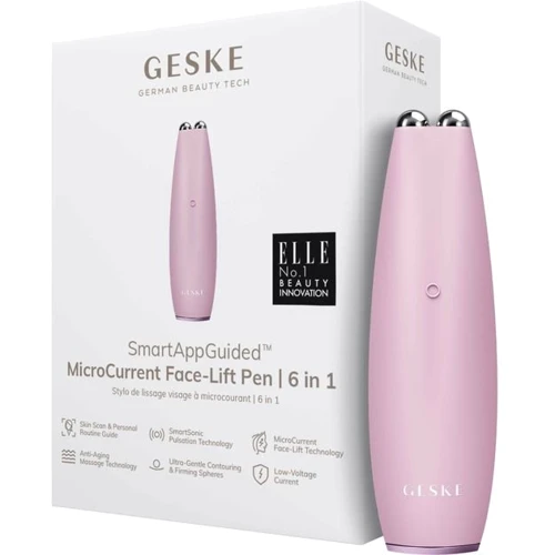 

Микротоковая ручка для подтяжки лица Geske MicroCurrent Face-Lift Pen 6 в 1 Pink (GK000013PK01)