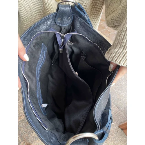 Женская сумка-мешок ARTiS Bags синяя (1783 9343): Материал Натуральная кожа