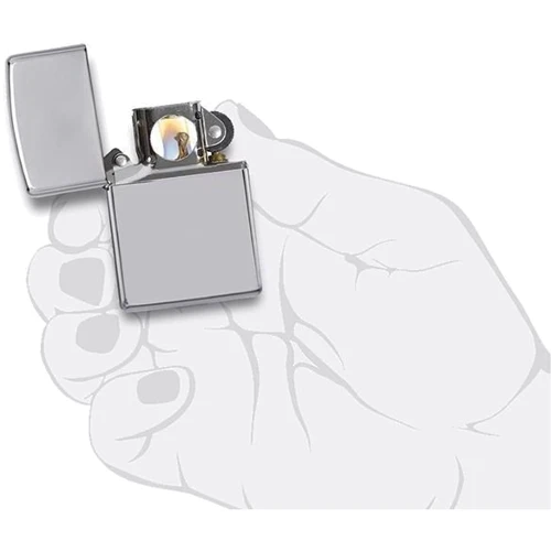 Запальничка Zippo High Polish Chrome (250) фото 3