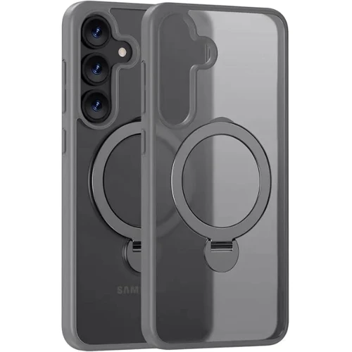 

Mobile Case TPU+PC Colorful Hq Ring MagSafe Grey for Samsung S937 Galaxy S25 Edge